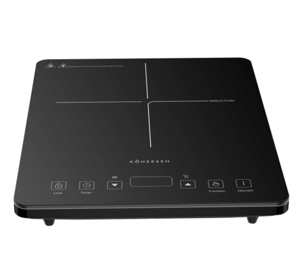 Kohersen Kuchenka indukcyjna Black Matt Single - 1600180 - zdjęcie 2